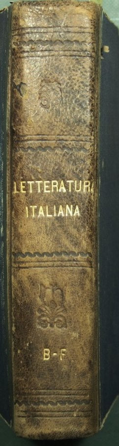 Manual of Italian literature - Vol. I