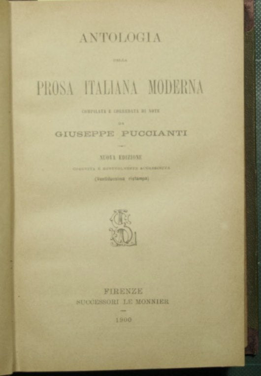 Antología de la prosa italiana moderna
