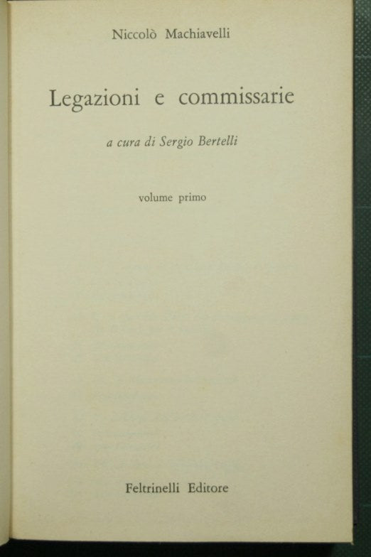 Legations and commissioners