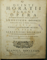Quinti Horatii Flacci Opera