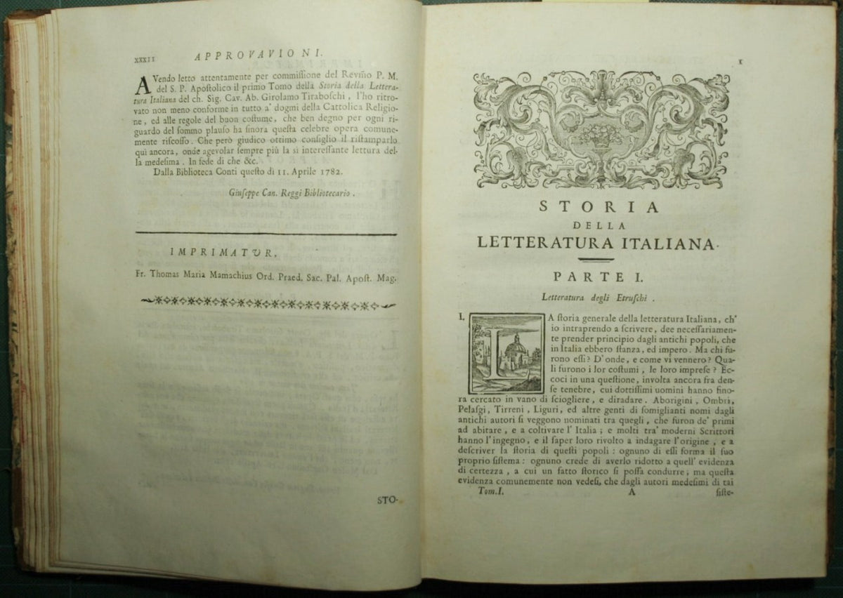 Historia de la literatura italiana.