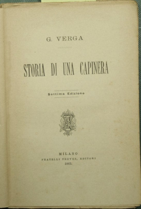 Storia di una capinera