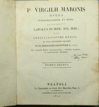 P. Virgilii Maronis Opera interpretación y notos ilustrados Carolus Ruaeus, Soc.