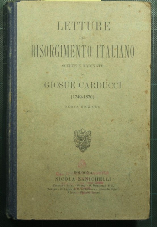 Readings of the Italian Risorgimento