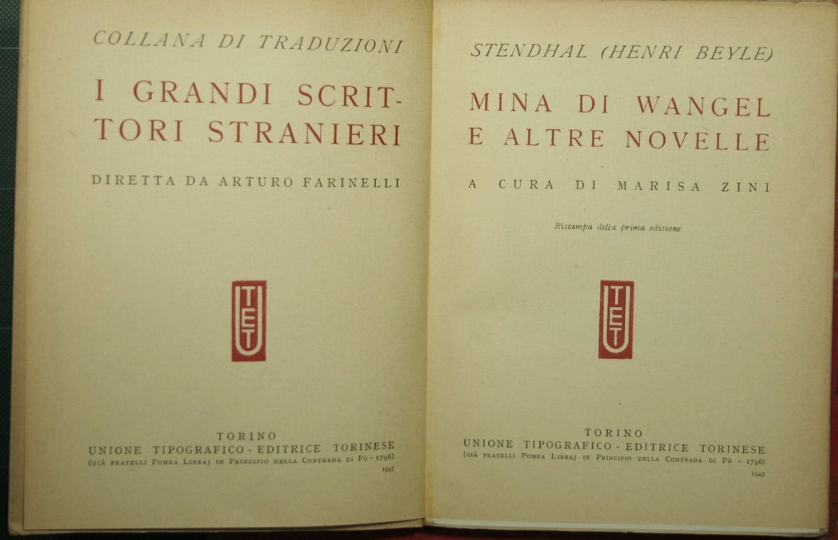 Mina di Wangel e altre novelle