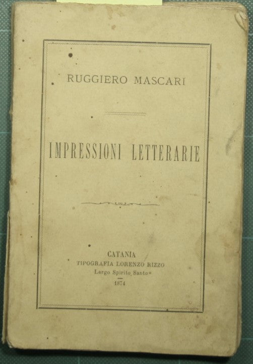 Impressioni letterarie