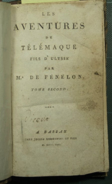 Les adventures de Telemaque fils d'Ulysse - Vol. II