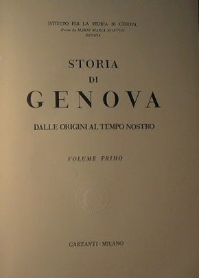 Storia di Genova dalle origini al tempo nostro