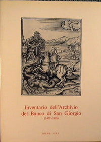 Inventory of the Archives of the Banco di San Giorgio (1407-1805). Vol.III Banks and Treasury TOMI 6