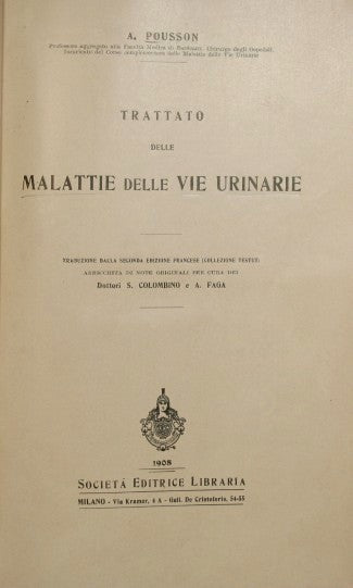 Trattato della malattie delle vie urinarie