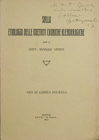 On the etiology of chronic blenorrhagic urethritis
