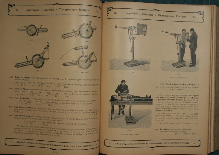 Album et catalogue d'appareils, de meubles et d'instruments pur les sciences médicales