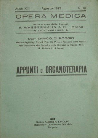 Notas sobre organoterapia