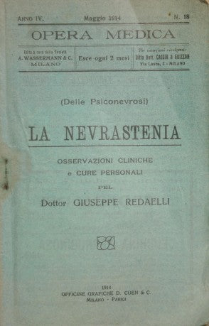 Delle psiconevrosi - La nevrastenia