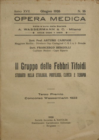 Il gruppo delle febbri tifoidi