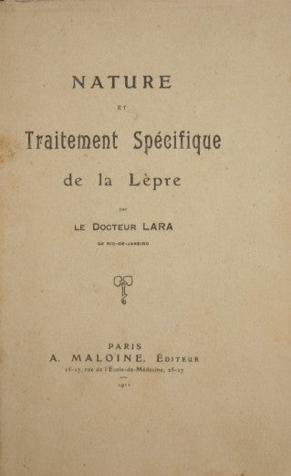 Nature et traitement spécifique de la Lèpre
