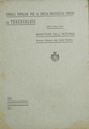 Consejos populares para la defensa individual contra la tuberculosis