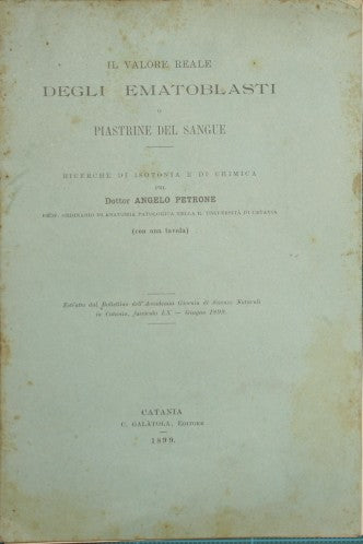 Il valore reale degli ematoblasti o piastrine del sangue