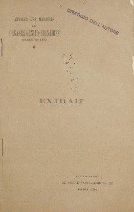 Etude expérimentale sur le mode de propagation de la tuberculose des trompes et du rectum a la vessie