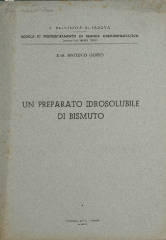 Un preparato idrosolubile di bismuto