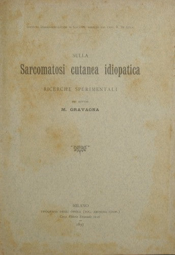 Sulla Sarcomatosi cutanea idiopatica