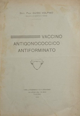 Vaccino antigonococcico antiforminato