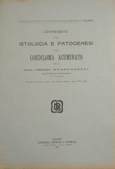 Contributo alla istologia e patogenesi del condiloma acuminato