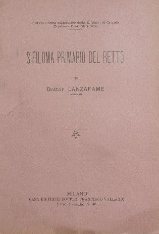 Sifiloma primario del retto