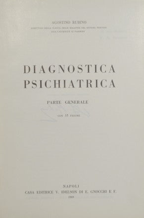 Psychiatric diagnosis