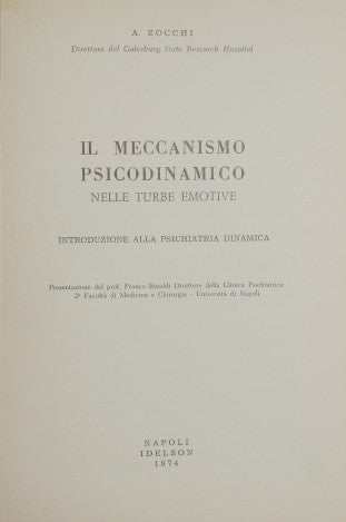 Il meccanismo psicodinamico nelle turbe emotive