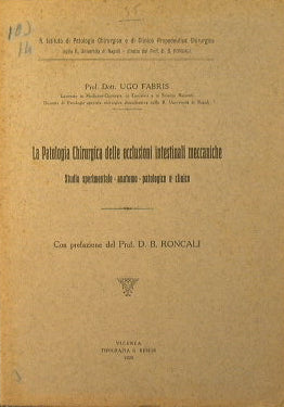 La patologia chirurgica delle occlusioni intestinali meccaniche