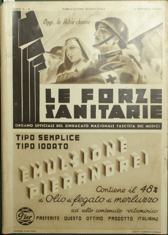 Le forze sanitarie. Anno V - 1936