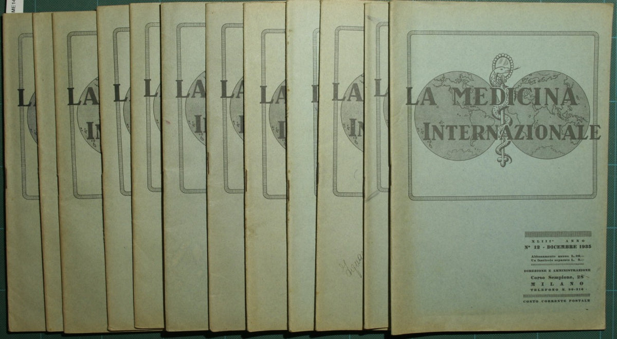 Medicina internacional. 1935