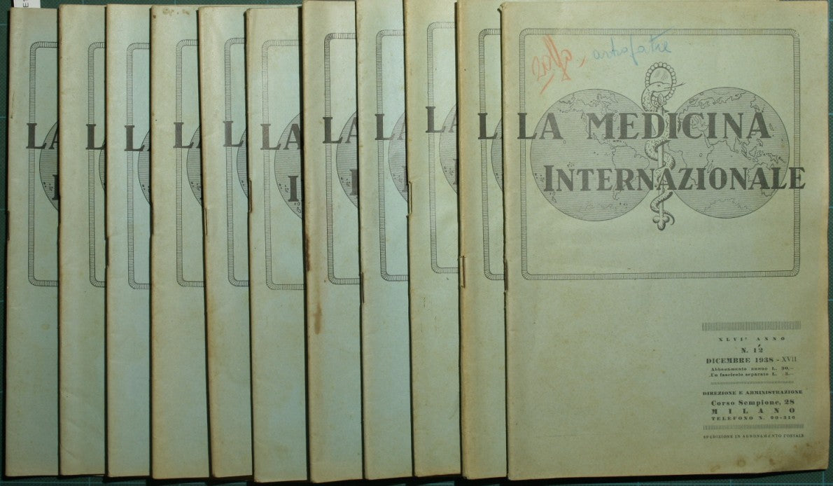La medicina internazionale. 1938