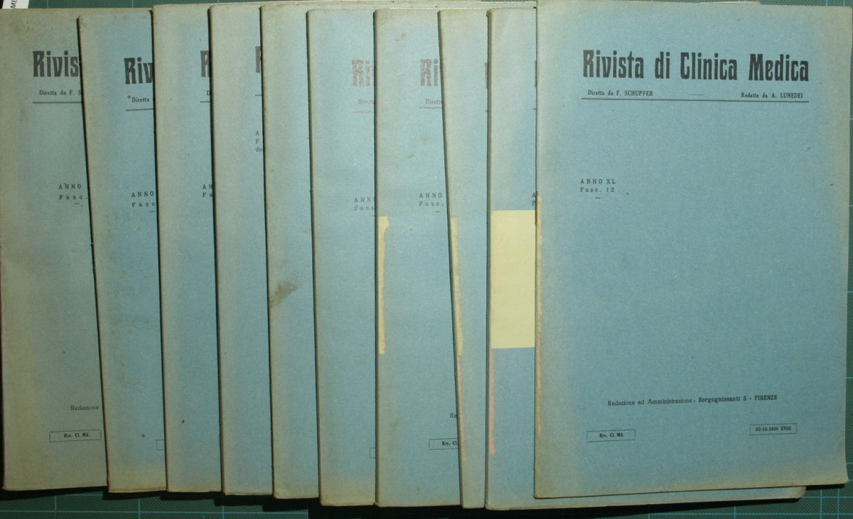 Rivista di clinica medica. 1939