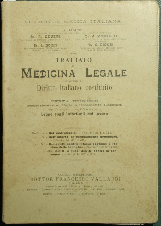 Trattato di medicina legale