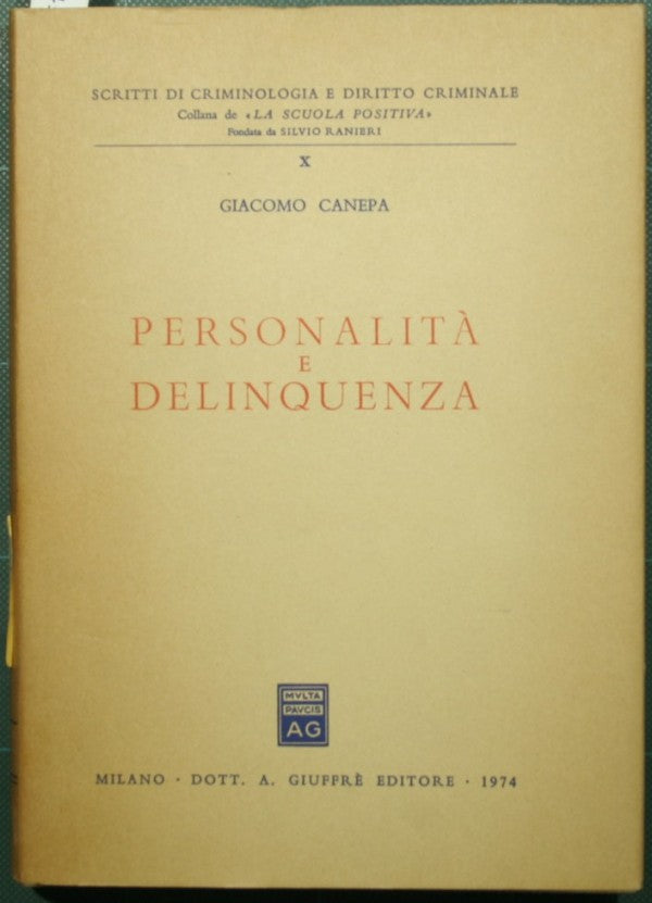 Personalidad y delincuencia