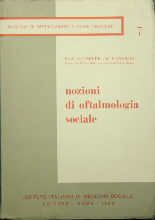 Nozioni di oftalmologia sociale