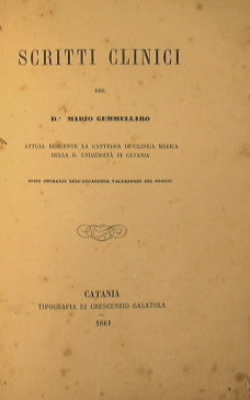 Clinical writings
