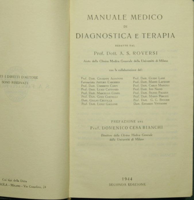 Manuale medico di diagnostica e terapia - Seconda edizione