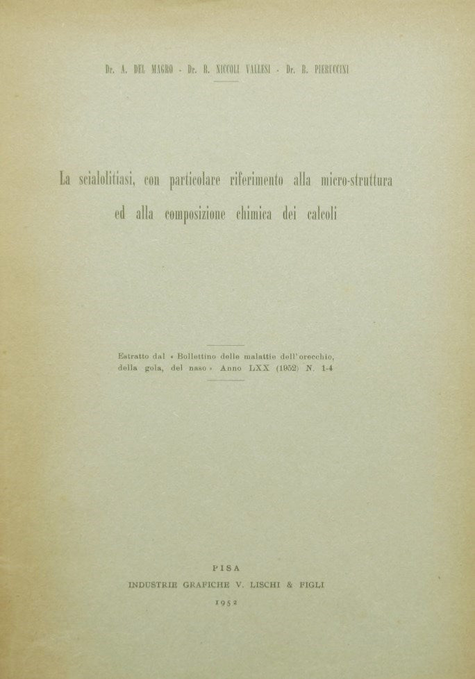 Sialolithiasis, with particular reference to the micro-structure and chemical composition of the stones