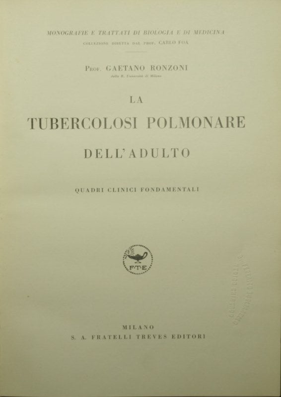 Adult pulmonary tuberculosis