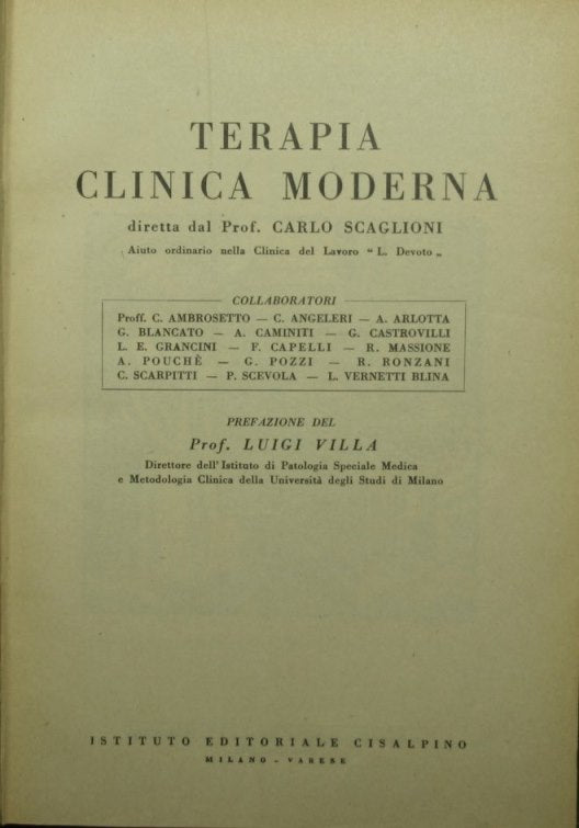 Terapia clinica moderna