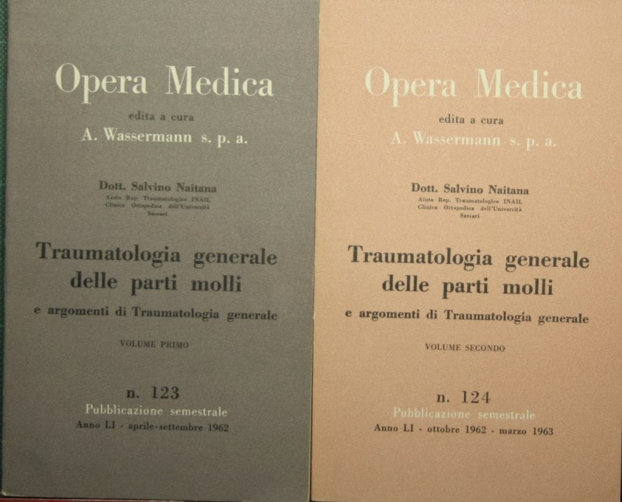 Traumatologia generale delle parti molli