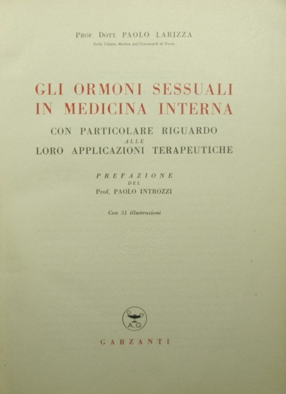 Gli ormoni sessuali in medicina interna