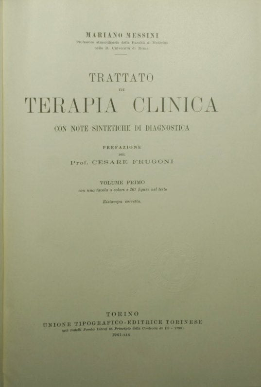 Trattato di terapia clinica