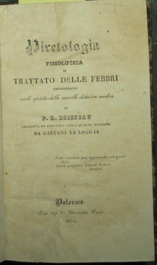 Physiological pyrethology or treatise on fevers