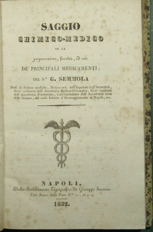Medical-chemical essay on the preparation, properties and use of the main medicines