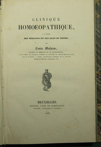 Clinique homoeopathique a l'usage des medecins et des gens du monde
