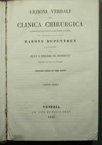 Lecciones de cirugía clínica verbal.